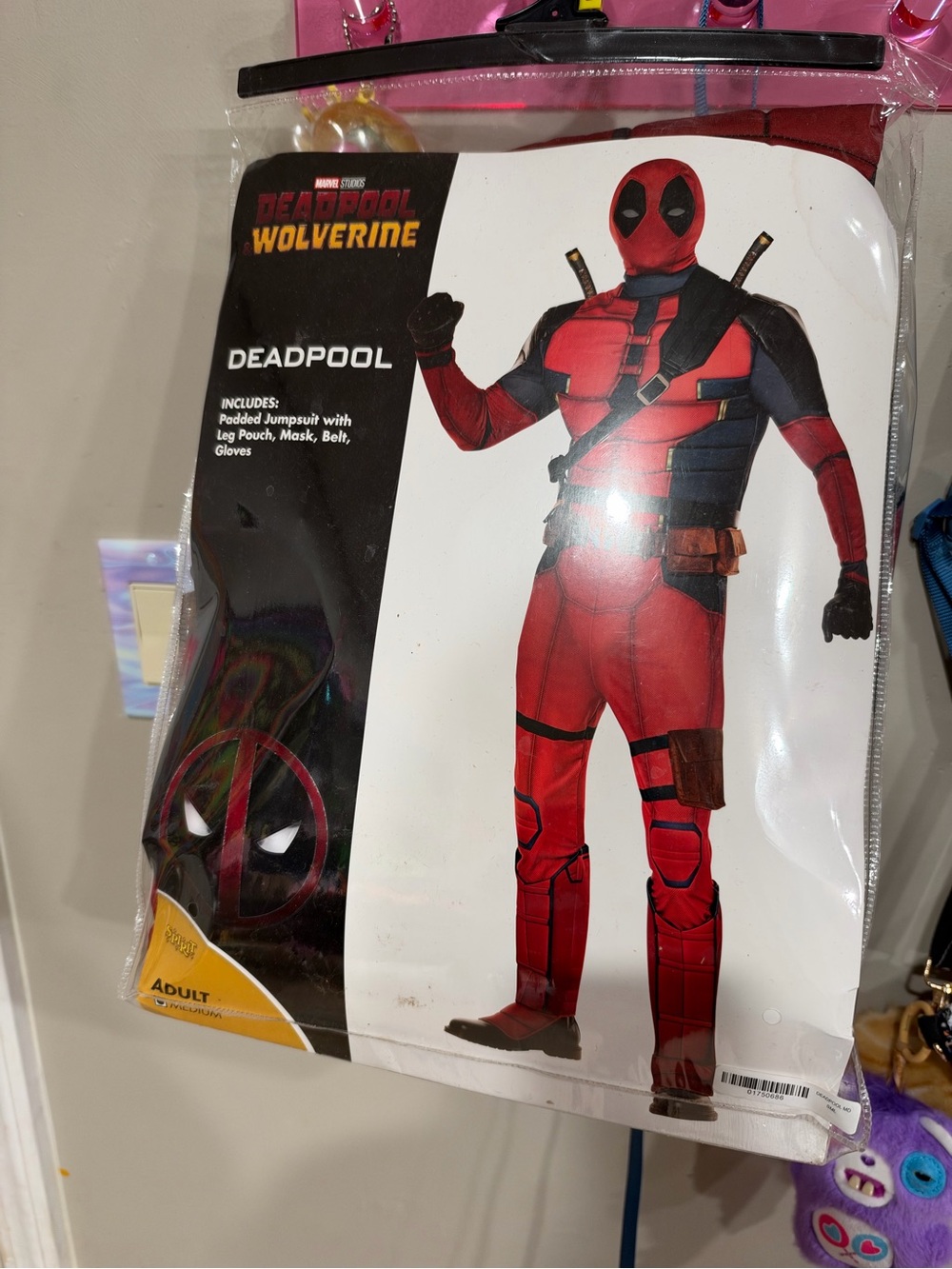Marvel Deadpool men’s Red Costume with Mask